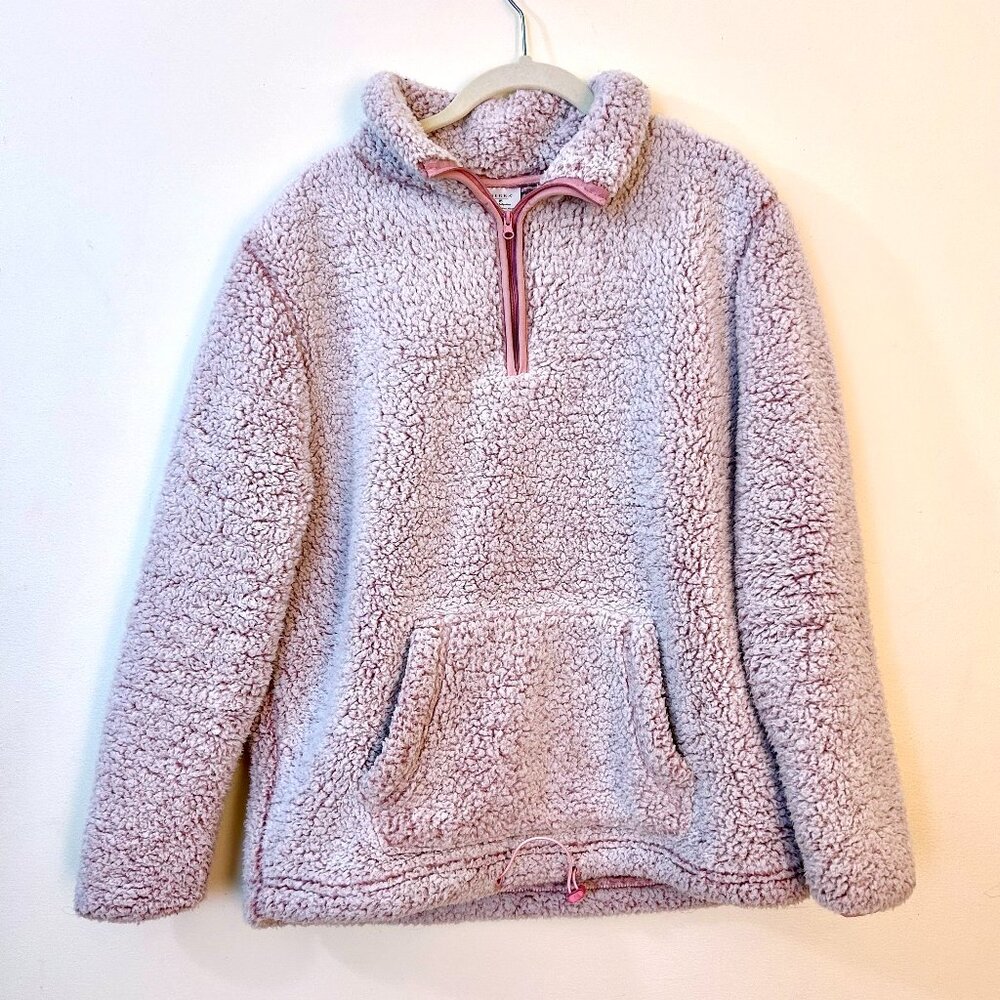Serra Women's Pink Sherpa Fleece Pullover